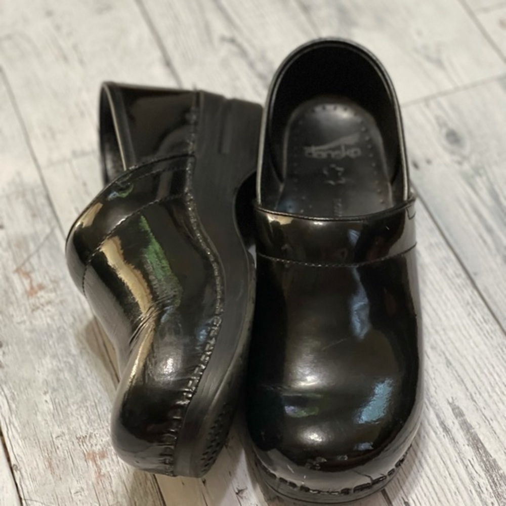 Dansko Nursing Paten Leather Clogs
